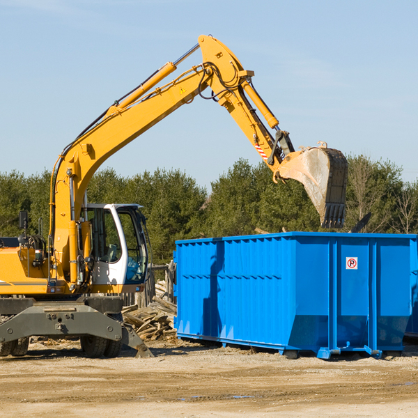 can i choose the location where the residential dumpster will be placed in Brownton MN